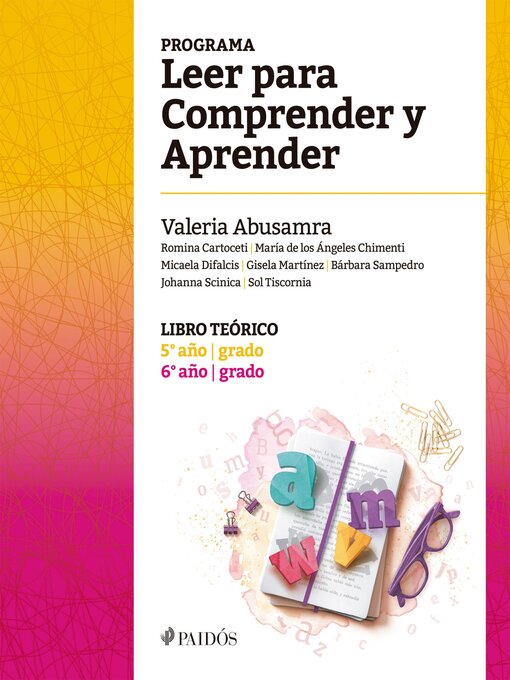Title details for Programa Leer para Comprender y Aprender. Libro teórico 5° y 6° año--grado by Micaela Difalcis - Available